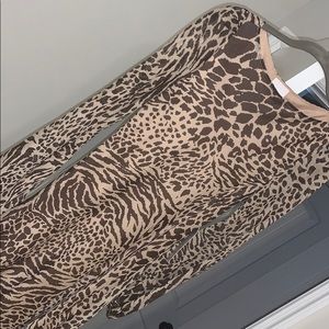 Leopard print boutique dress